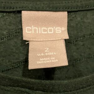 Chico's Forest Green Blouse